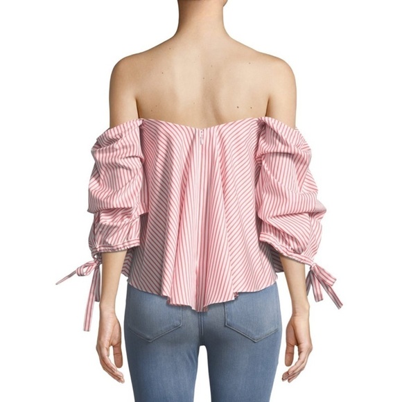 CAROLINE CONSTAS Gabriella Bustier Stripe-Print top
Size XS NWT - Picture 2 of 7